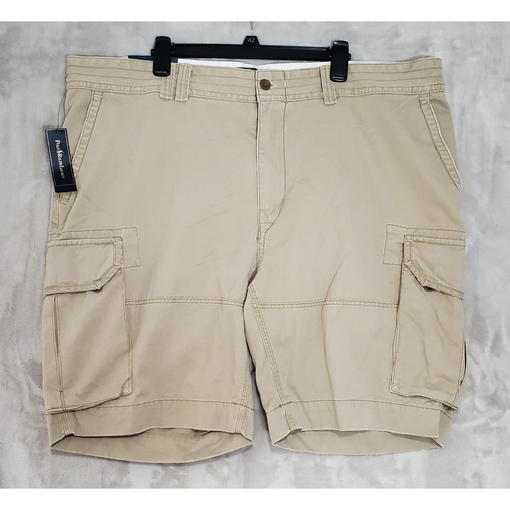 Polo Ralph Lauren Cargo Shorts Mens 46B Tan Gellar Classic Fit Fatique Short NWT